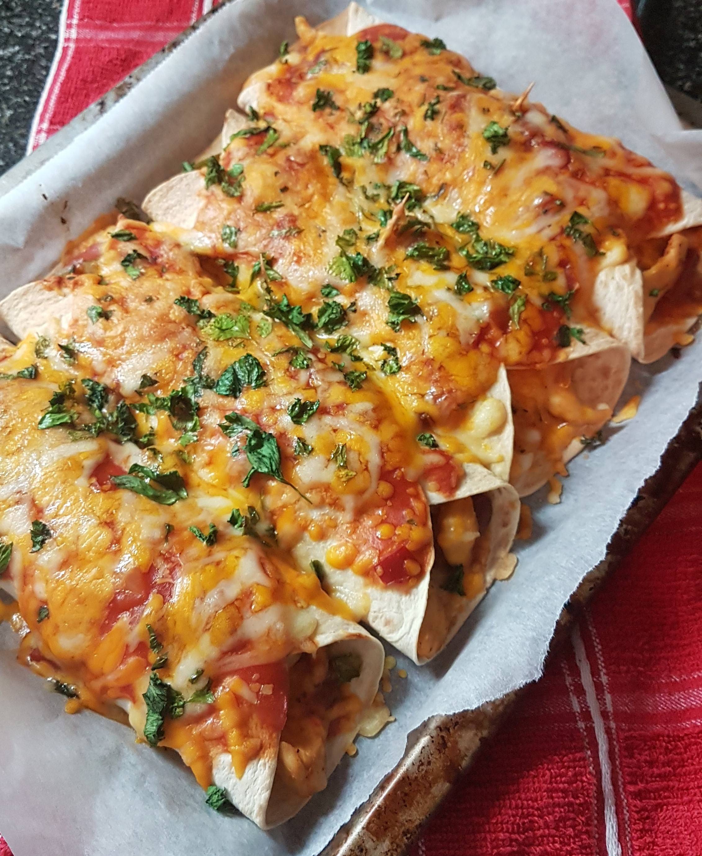 Enchiladas de Frango com Mole
