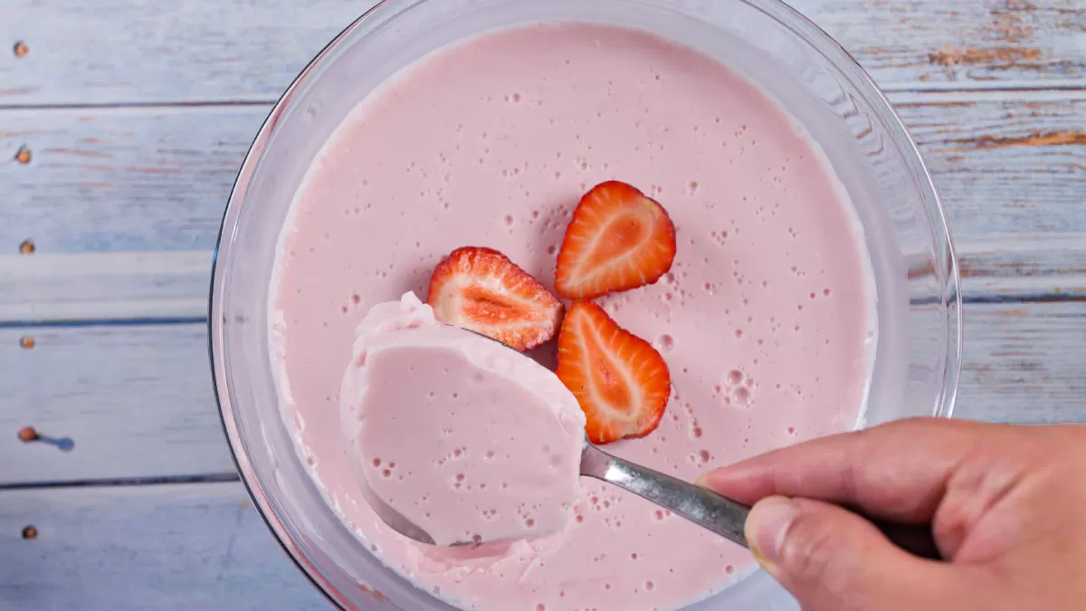Gelatina com Iogurte
