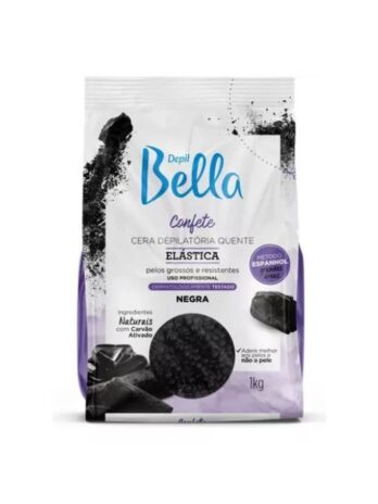 Cera Depilação Corporal Natural Negra Pérola Depil Bella 1kg