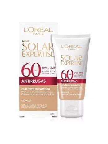 Protetor solar facial antirrugas com cor Fps60 L’oréal París