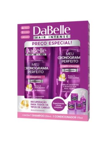 Shampoo E Condicionador Dabelle Meu Cronograma Perfeito De 425ml total