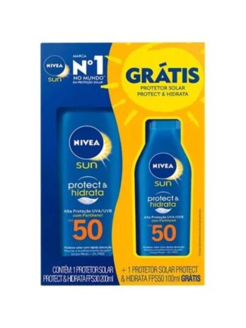 Kit Protetor Solar Nivea Protect Fps 50 200ml + Fps 50 100ml